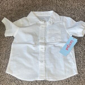 NWT Cat & Jack Kids Classic White Button-Down Shirt